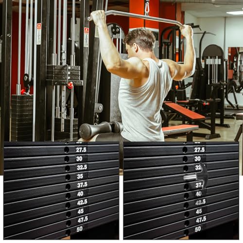 2PCS Gym Weight Stack Pin, Drop Set Gympin Tensile 3/8" Diameter 4.4" Locking Space Weight Lifting Machine Pins Replacement Universal Home Gym Exercise Machine Parts & Accessories