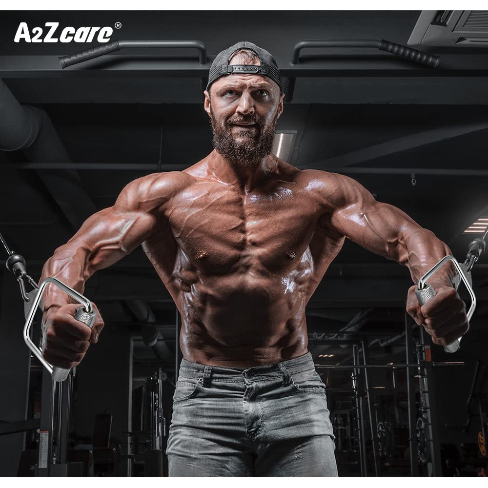 A2ZCARE LAT Pull Down Cable Machine Attachment - Cable Machine Accessories for Home Gym with Multi Option