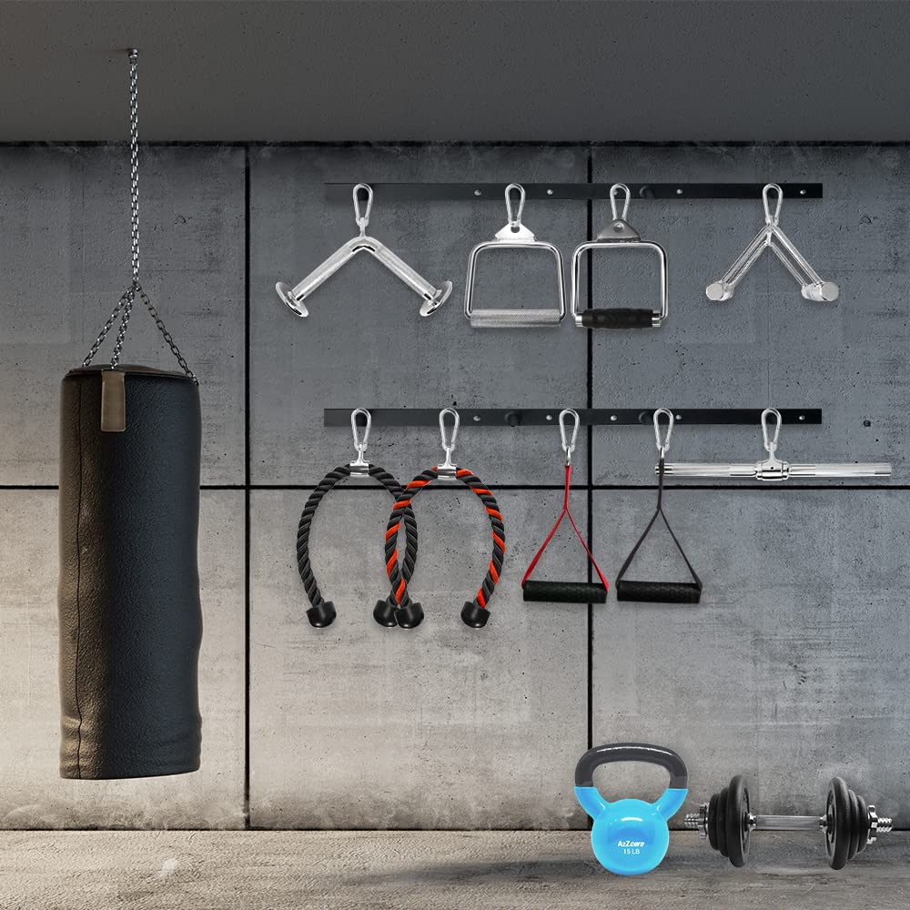 A2ZCARE LAT Pull Down Cable Machine Attachment - Cable Machine Accessories for Home Gym with Multi Option